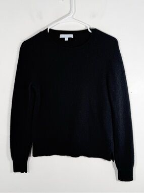 Antonio Melani 100% Cashmere Black Crewneck Cozy Sweater Medium